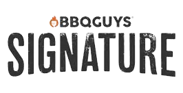 BBQ Guys Signature Logo with Orange Fire icon.