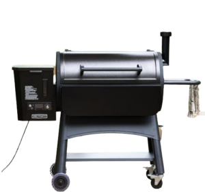 Victory 35 Inch Wood Pellet Grill with front table, 29-Lb Hopper & 16 Gauge Steel Barrel & Cart.