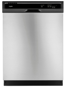 Stainless Steel Whirlpool 24'' Dishwasher.